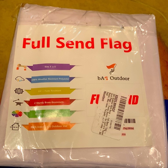 Full Send White Flag - Picture 1 of 1